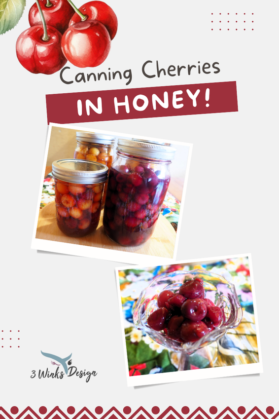 Canning Cherries in Honey